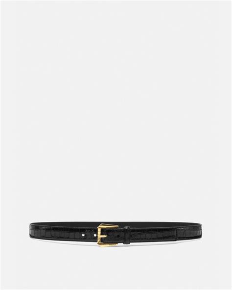 versace collection medusa logo leather belt|versace belt size chart.